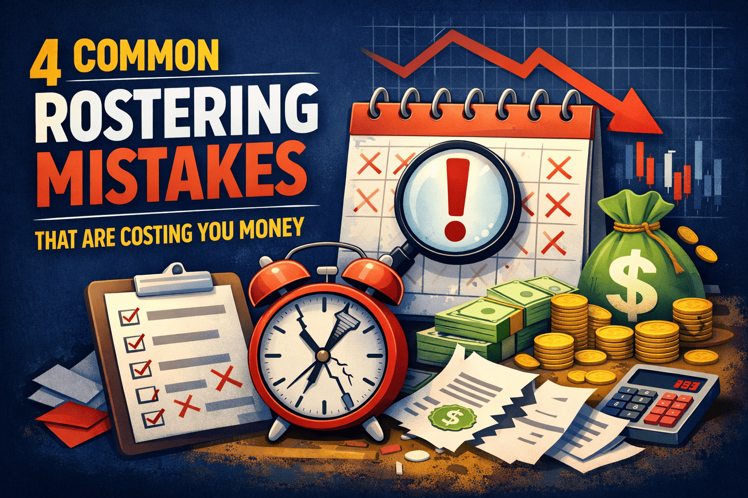 4 Common Rostering Mistakes That Are Costing You Money